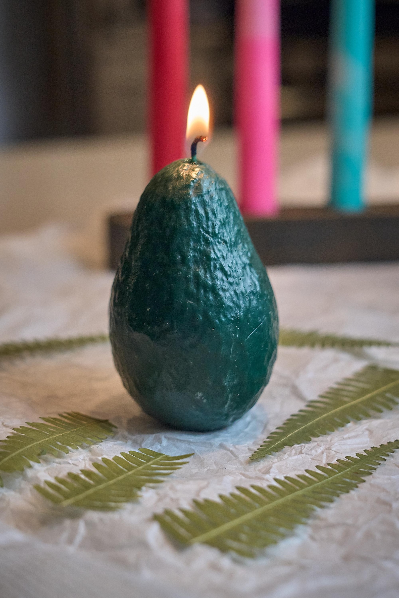 Handmade Avocado Candle 2