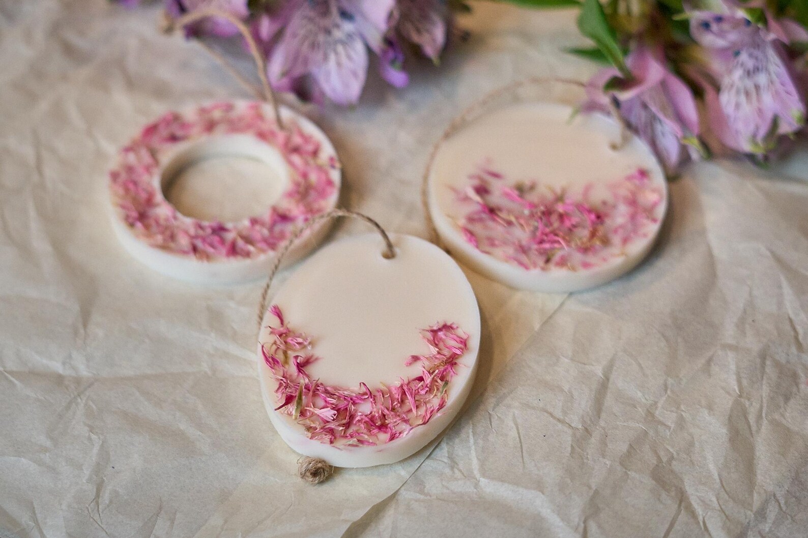 Scented Sachets with Dried Flowers, Wedding Favors 2