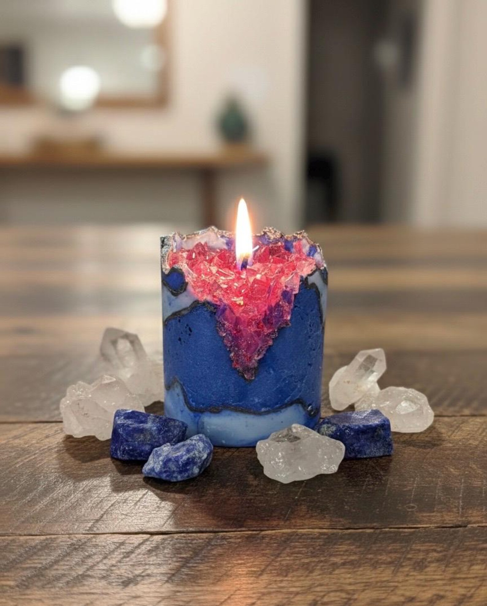Crystal Geode Candle That Glows From Within