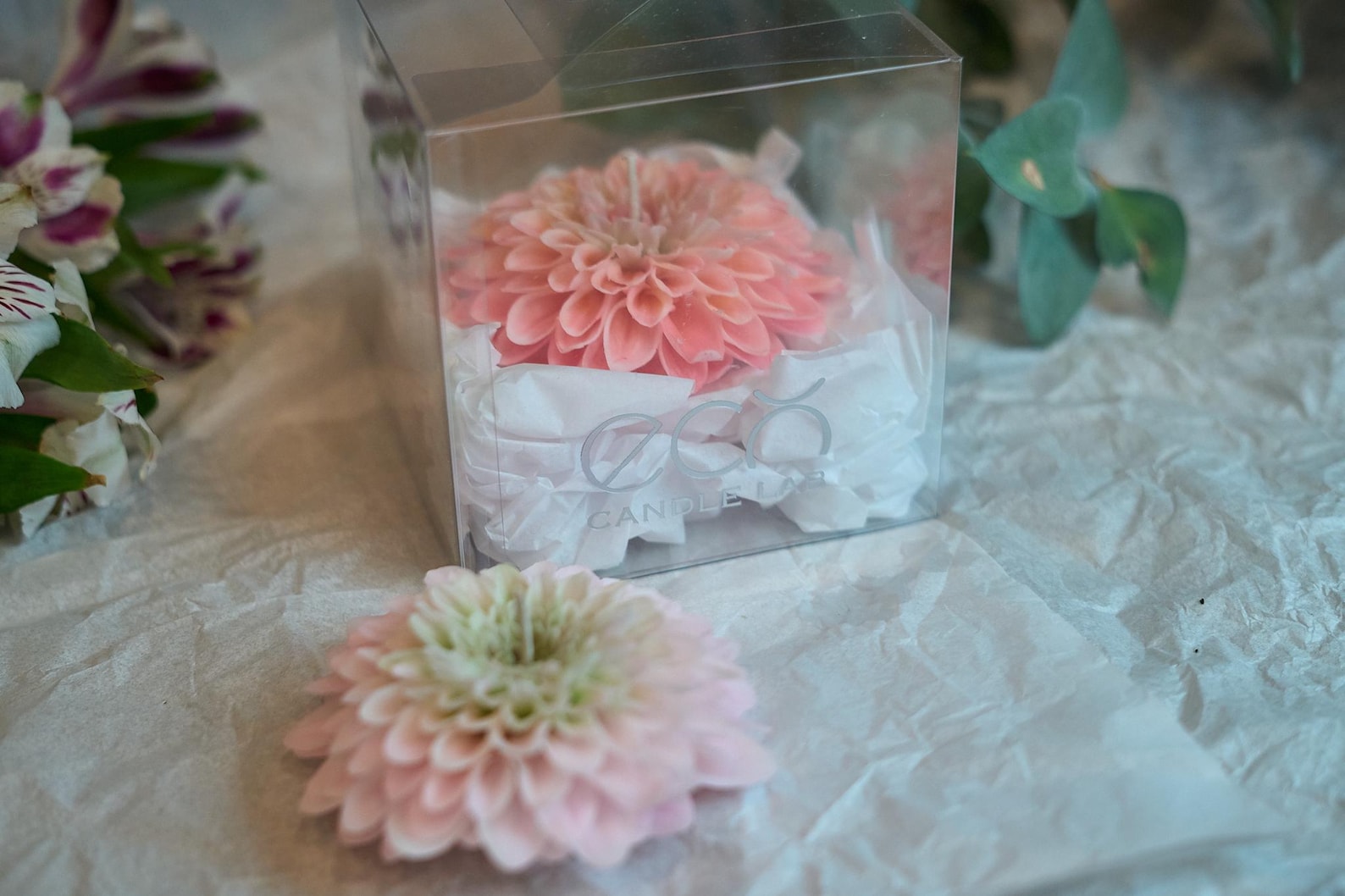 Realistic Dahlia Candle 2