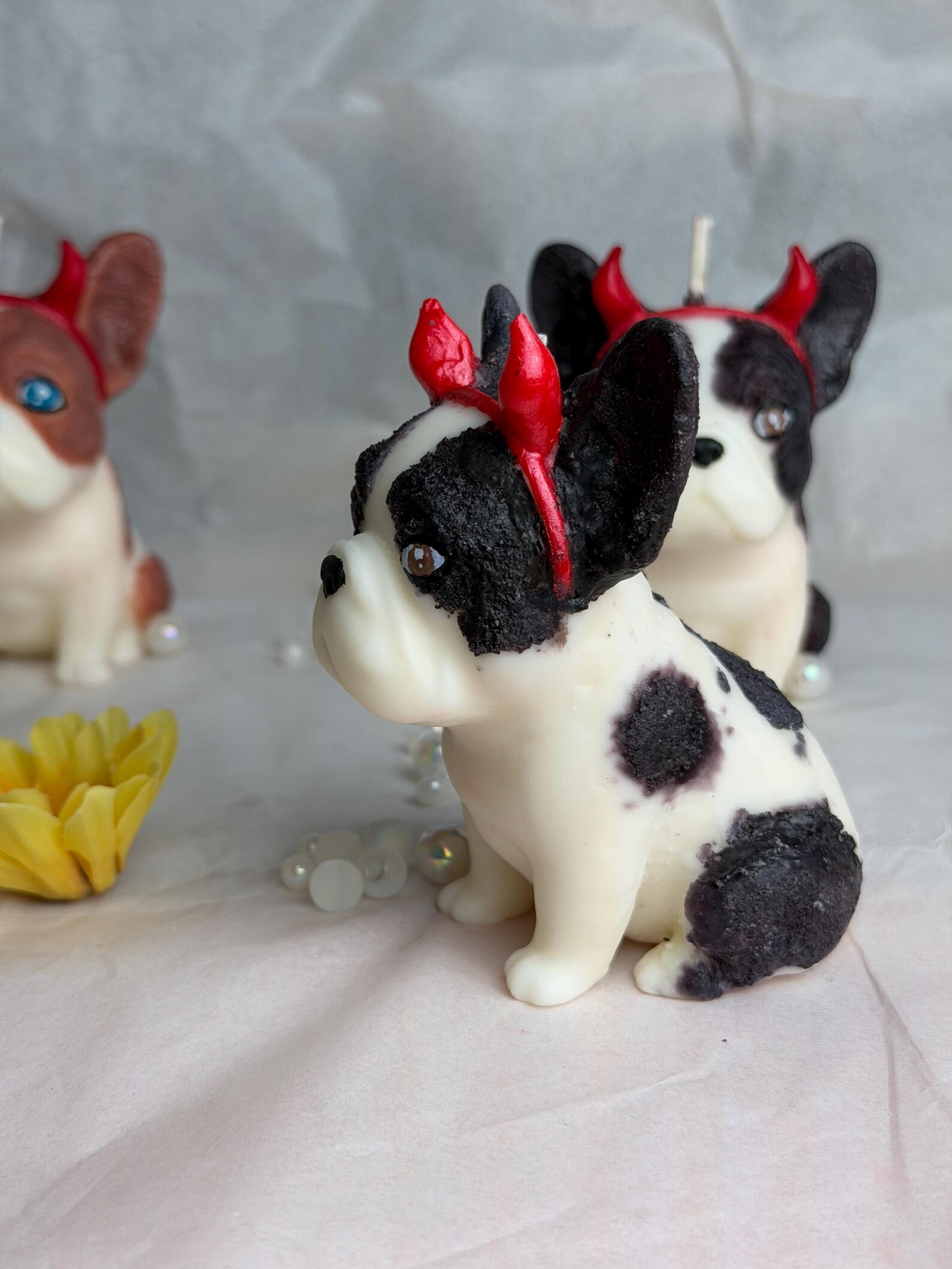 Personalized French Bulldog Candle 2