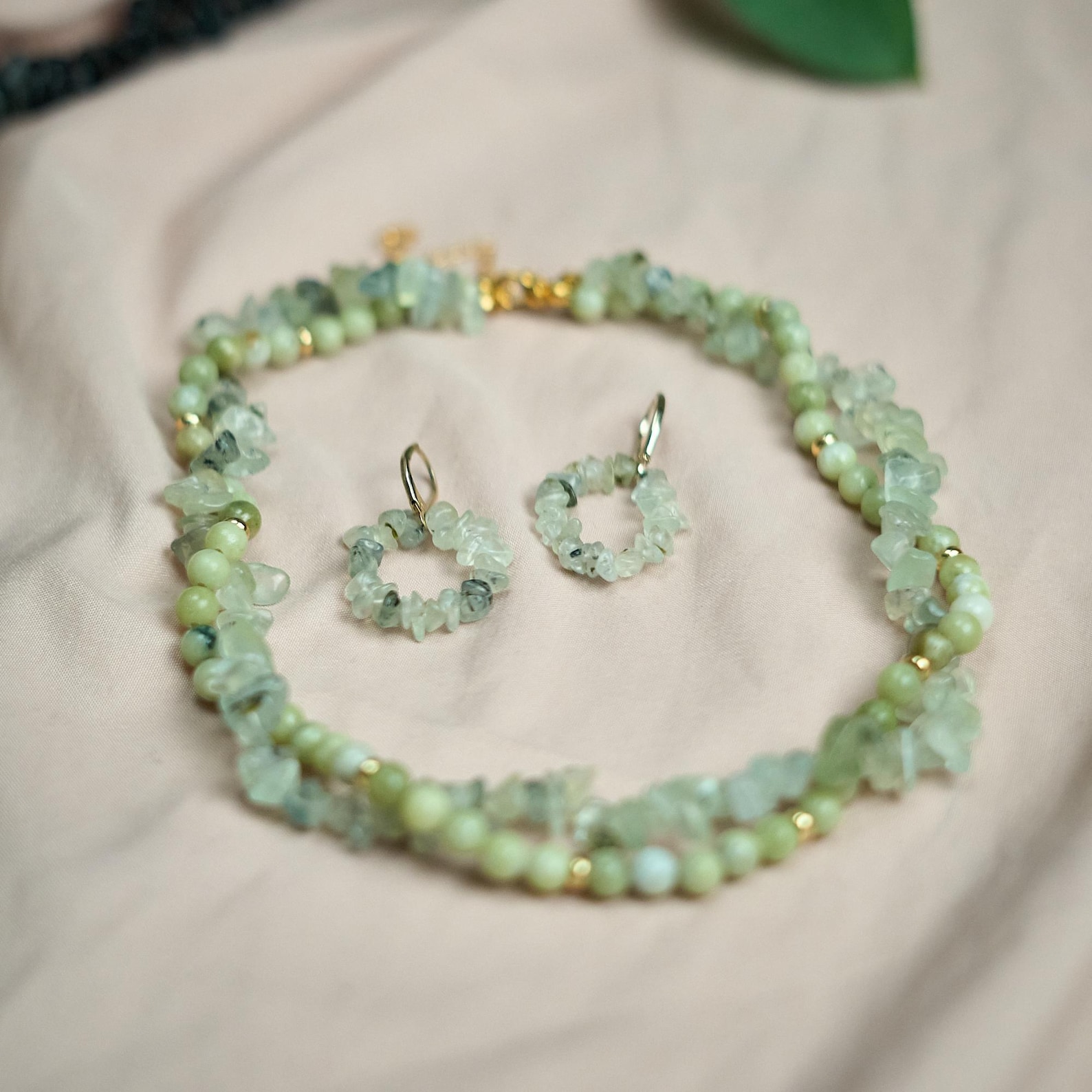 Green Jade Prehnite Full Set 2