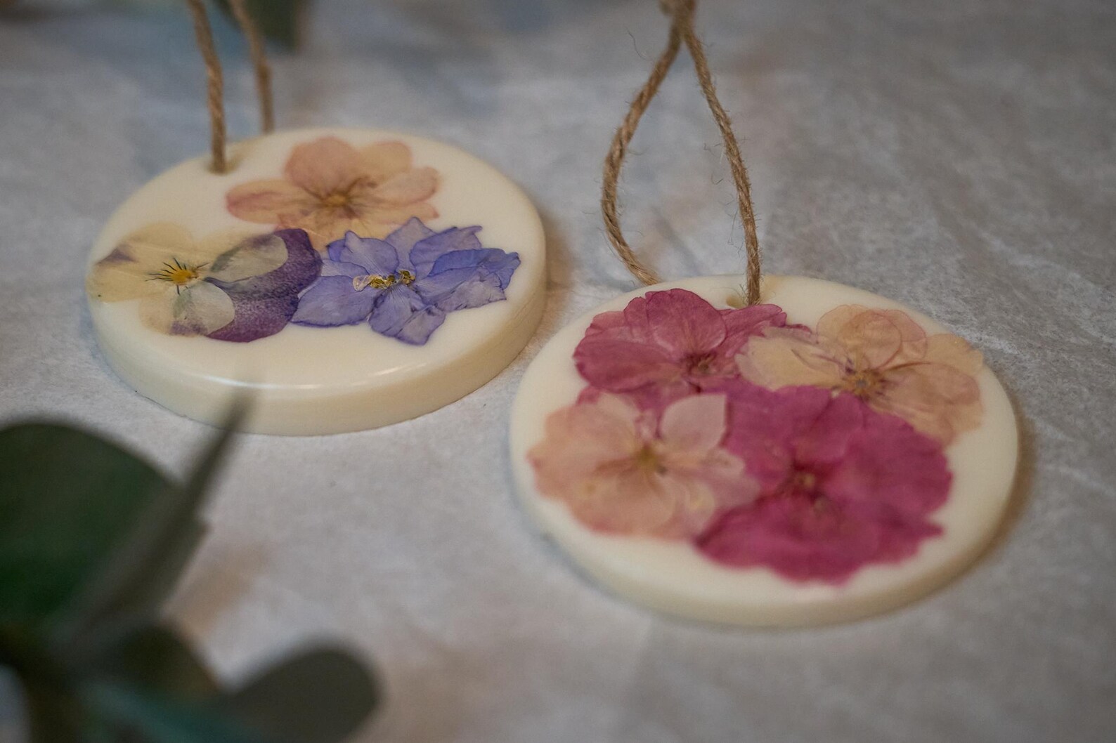 Pressed Flower Beeswax Bar 3