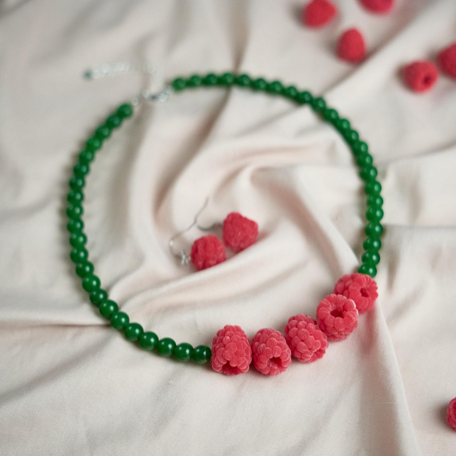 Raspberry Green Jade Set 2