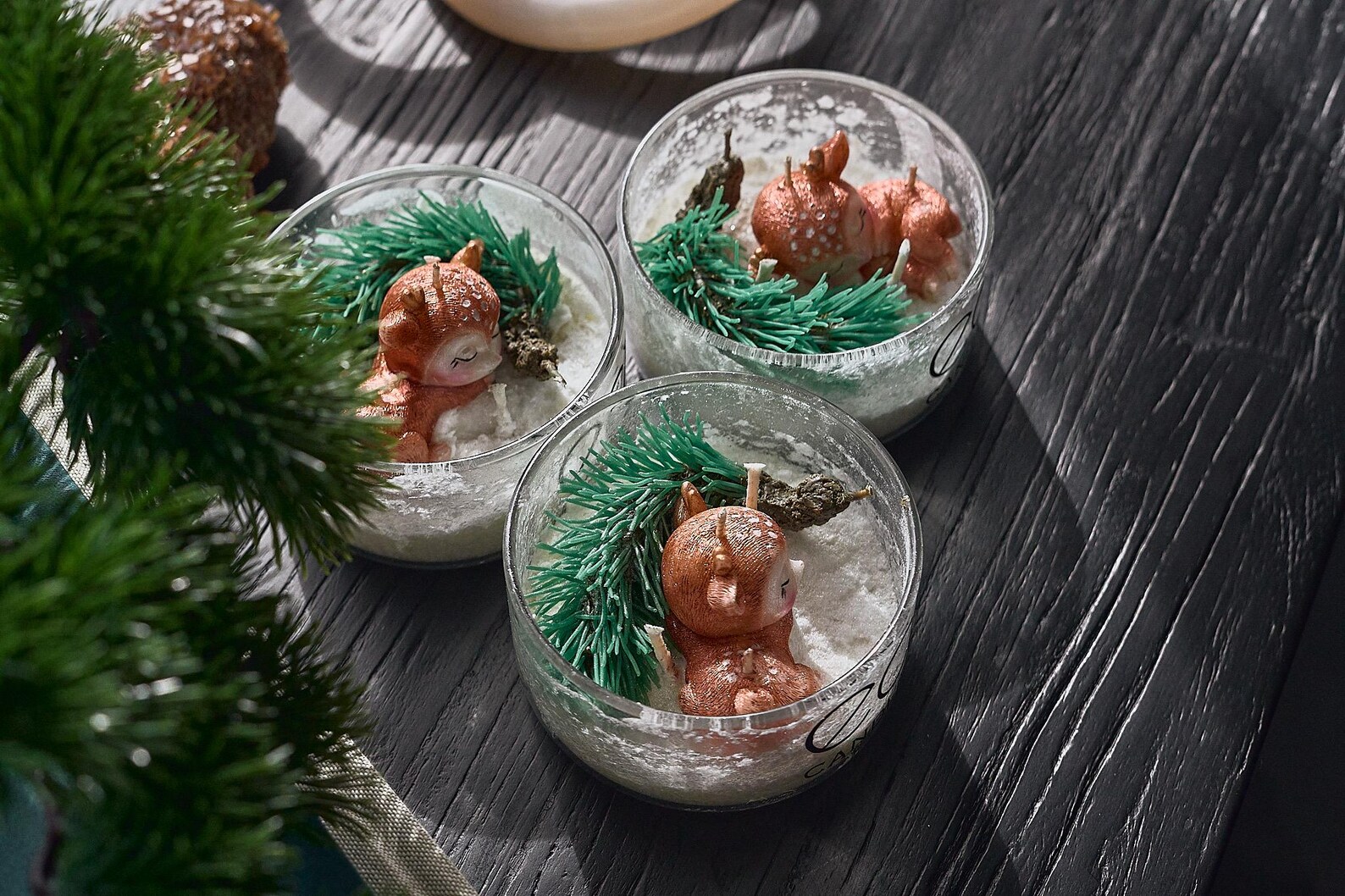 Sleeping Reindeer Candle