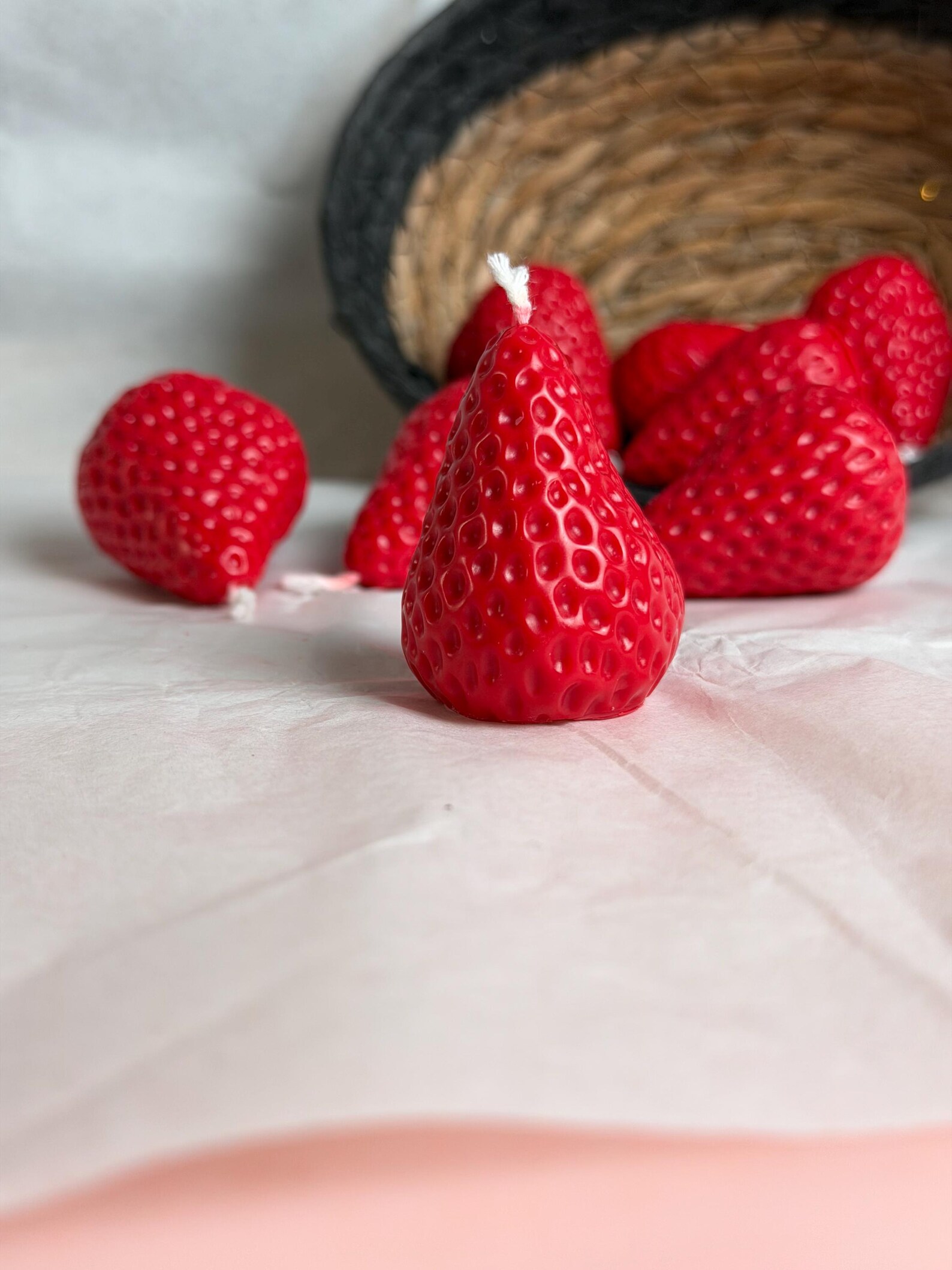 Strawberry Cake Topper Candles 2