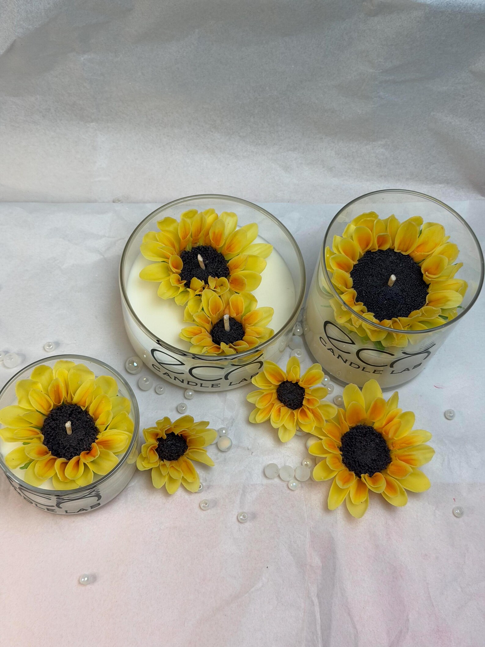 Realistic Sunflower Candle 3