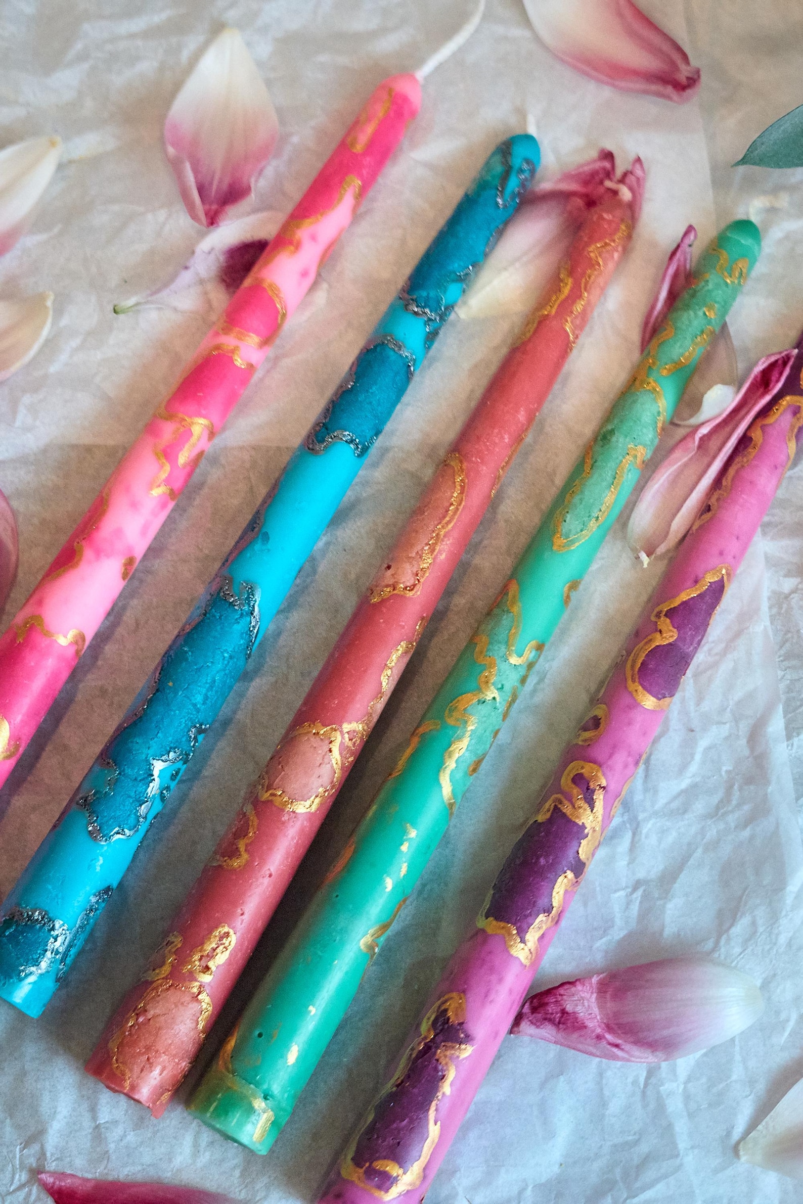 Soy Beeswax Taper Candles, Set of Two