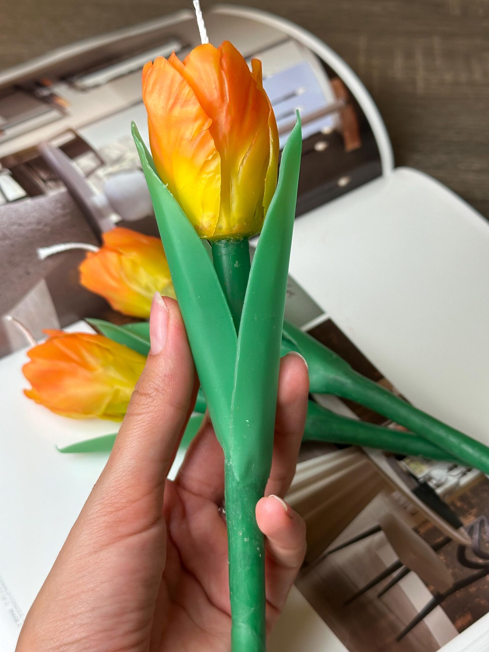 Realistic Tulip Candle 3
